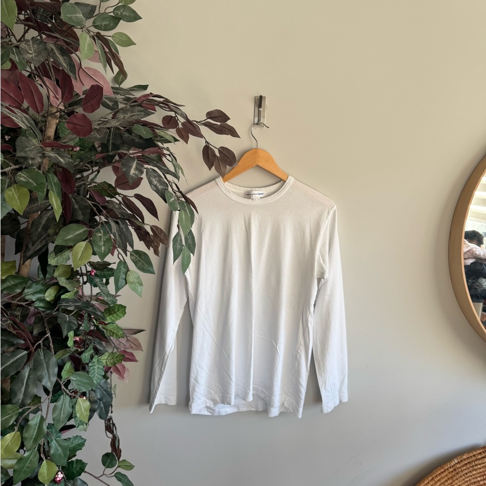 Comme des Garcons Men's White Long Sleeve Tee